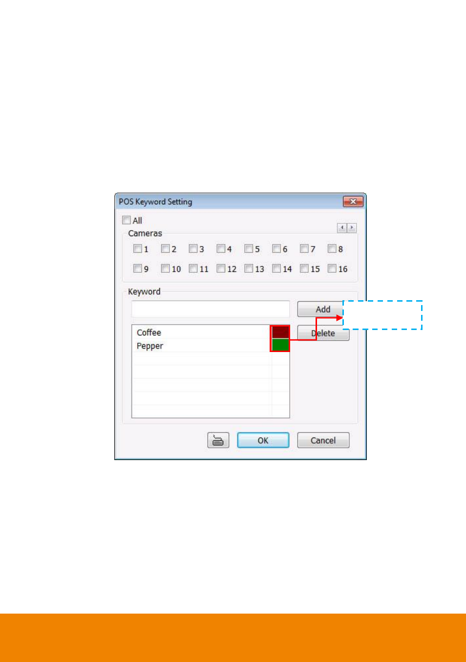 To setup pos keyword setting, 10 to setup pos keyword setting | AVer IWH5000 series User Manual | Page 159 / 247