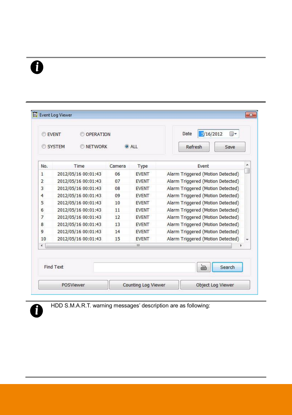 Using event log viewer, Ipos pro setting, 1 using event log viewer | AVer IWH5000 series User Manual | Page 50 / 247