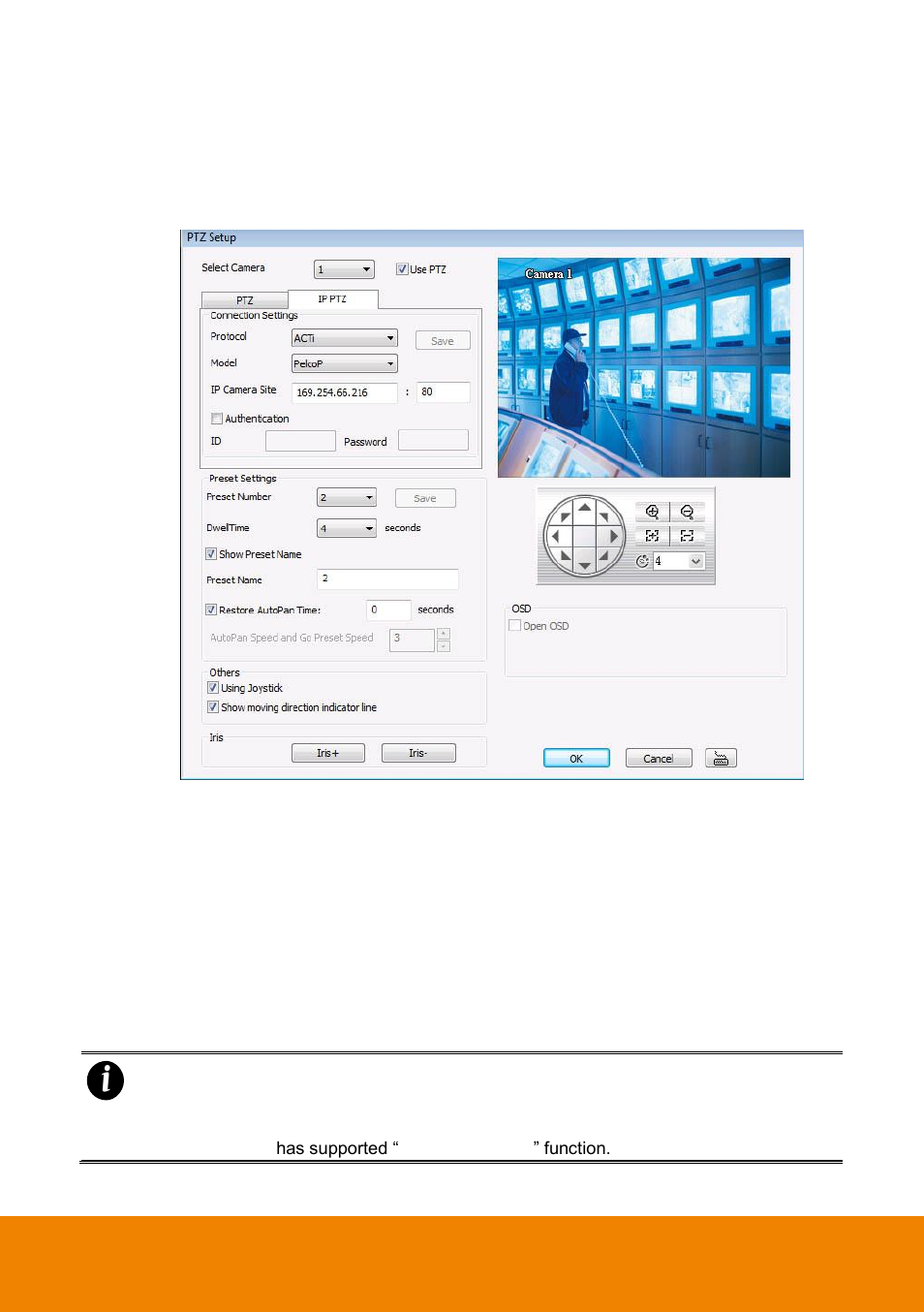 Setup the ip ptz camera, 2 setup the ip ptz camera | AVer IWH5000 series User Manual | Page 75 / 247