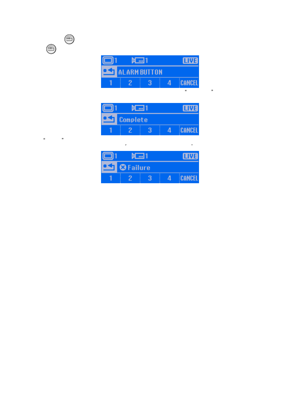 12 trigger the alarm button, Trigger the alarm button | AVer SA series User Manual | Page 102 / 270