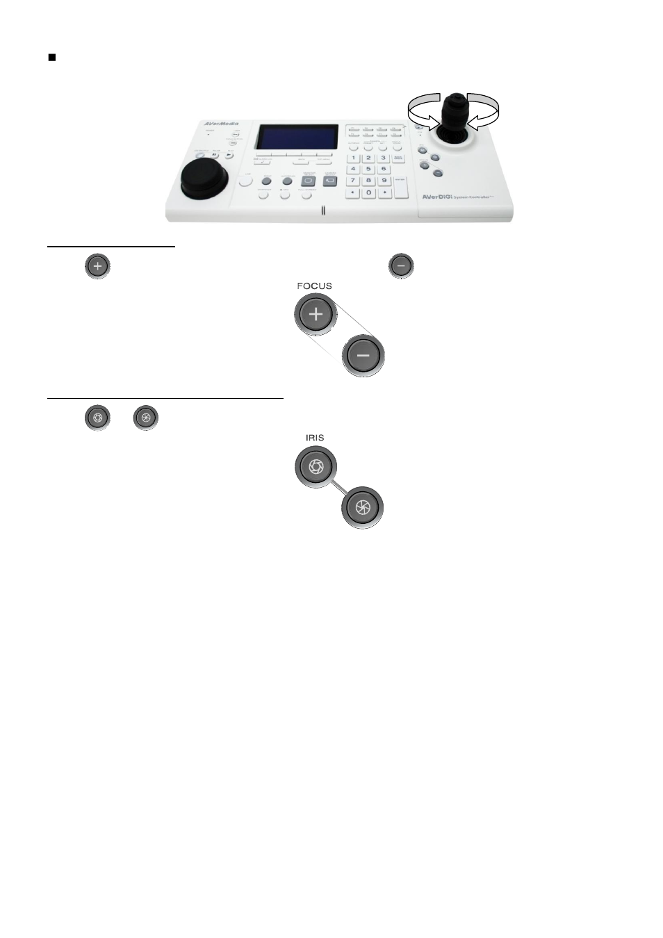 To focus the object, Adjusting the iris of the camera lens, Adjusting the brightness of the image | AVer SA series User Manual | Page 107 / 270