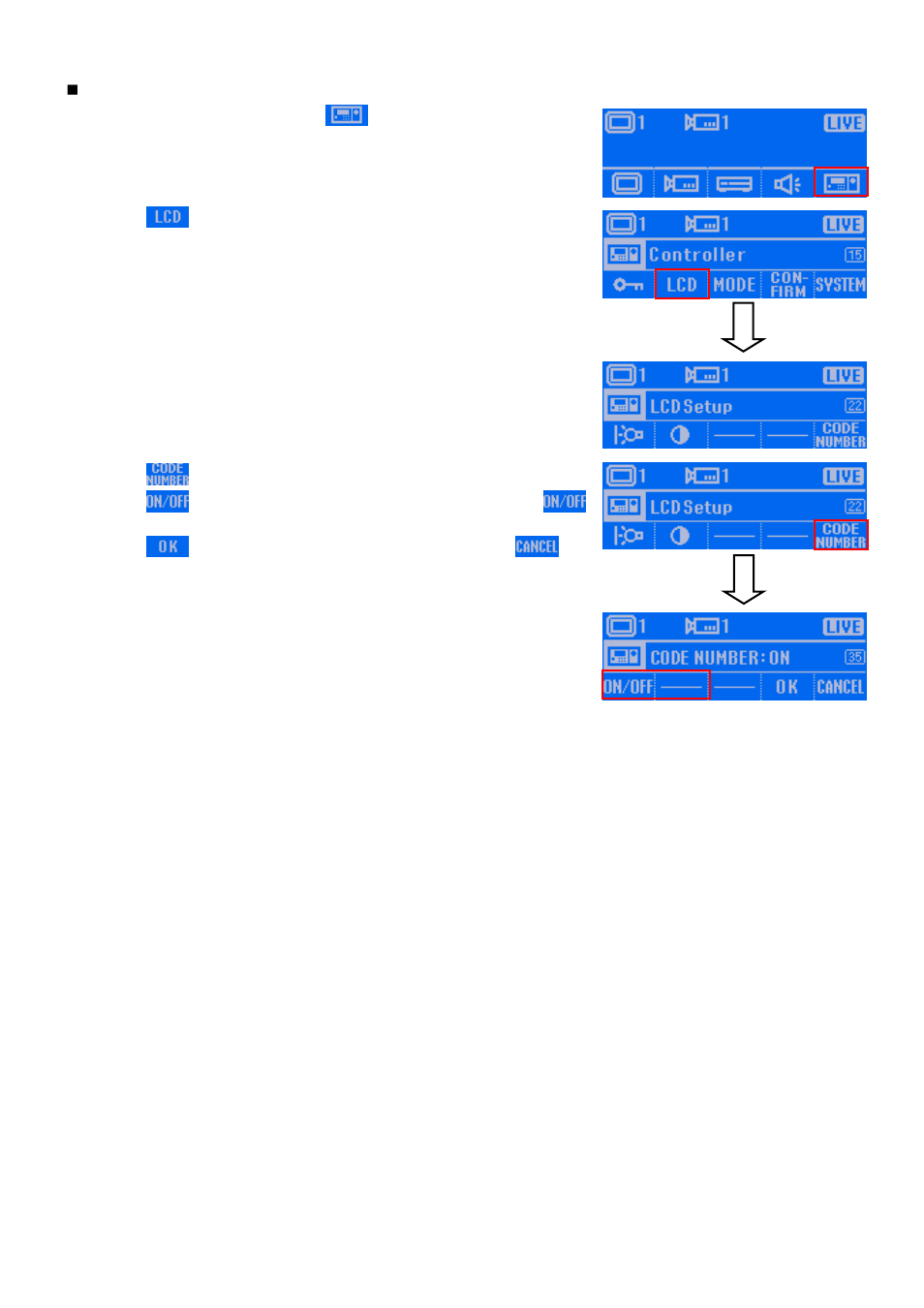 Enable/disable code number display | AVer SA series User Manual | Page 128 / 270