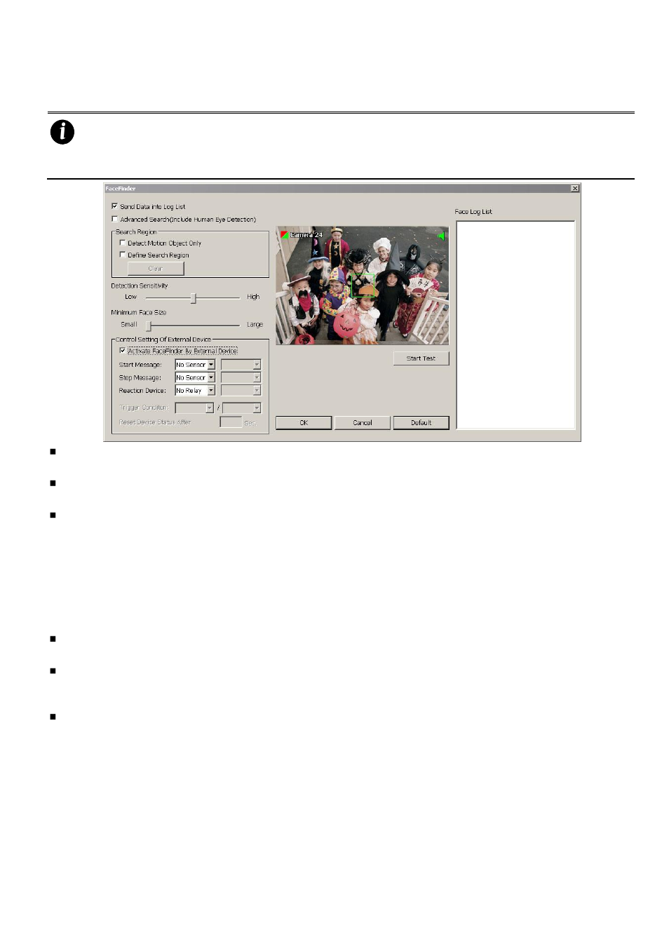 2 to setup the facefinder, To setup the facefinder, Chapter 4.2.2 | AVer SA series User Manual | Page 147 / 270