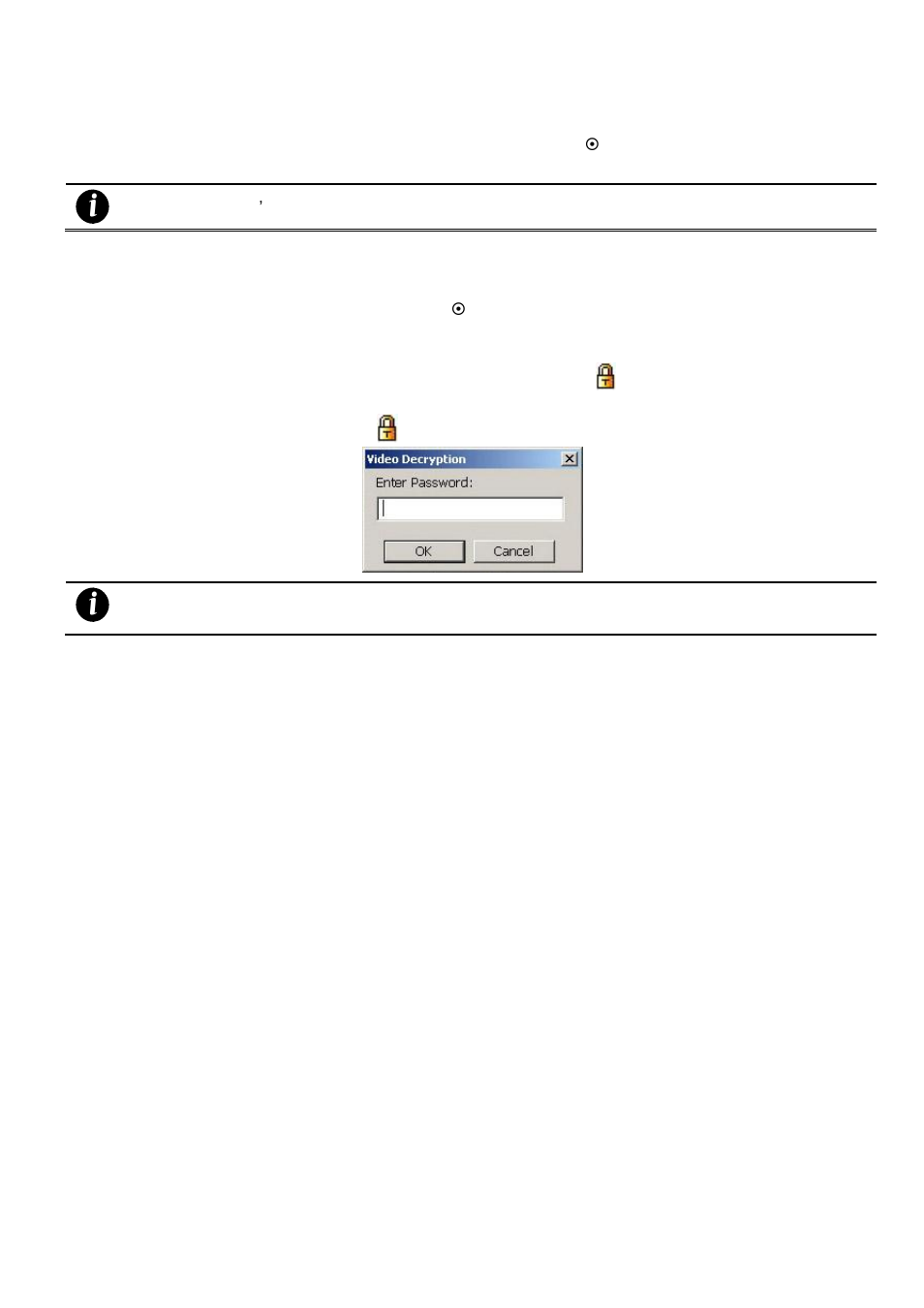 1 to mask/shield an area on the screen, 2 to show and change the color of the mask, 3 to playback encrypted video | To mask/shield an area on the screen, To show and change the color of the mask, To playback encrypted video | AVer SA series User Manual | Page 158 / 270