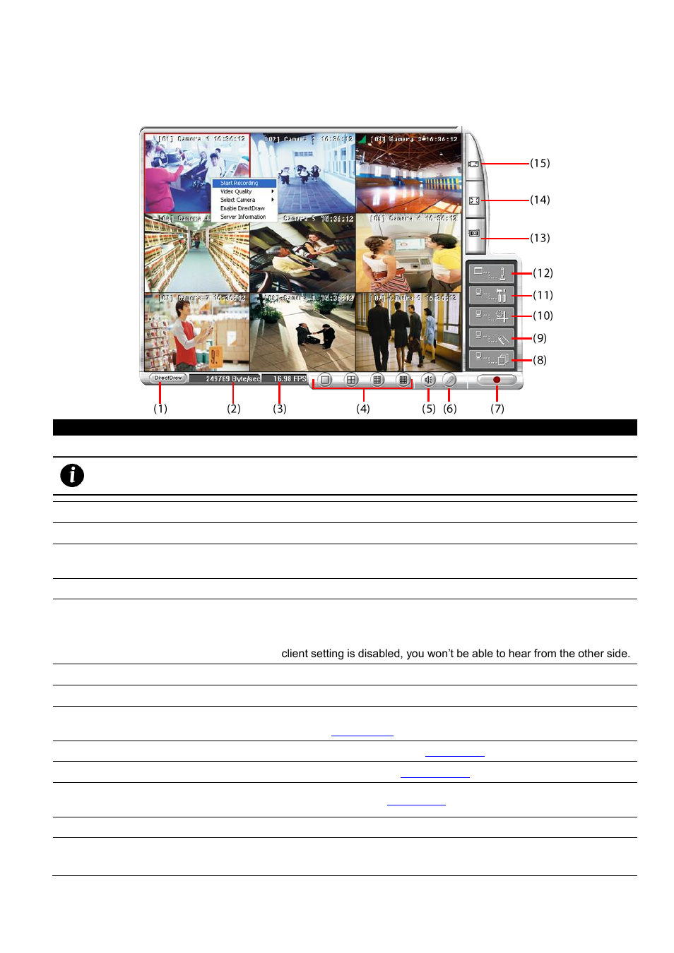 Familiarizing the webviewer buttons, Chapter 7.1 #6, Chapter 7.1 #6) | 1 familiarizing the webviewer buttons | AVer SA series User Manual | Page 191 / 270