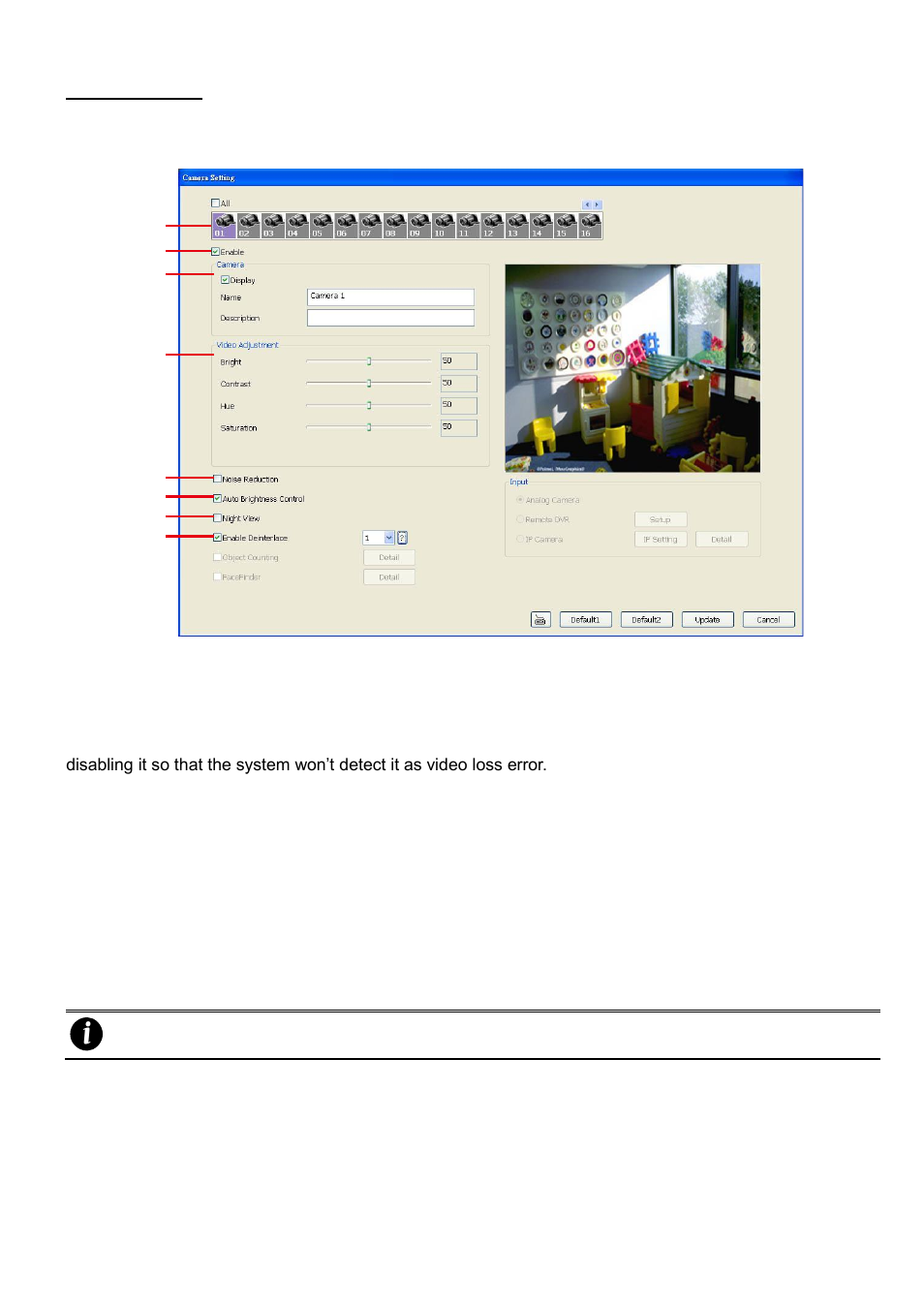 Camera setting | AVer SA series User Manual | Page 198 / 270