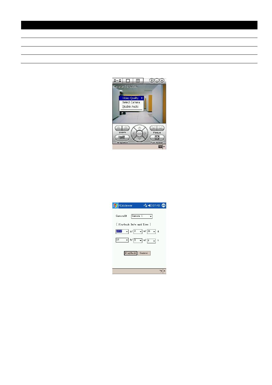 4 to playback in pdaviewer, To playback in pdaviewer | AVer SA series User Manual | Page 224 / 270