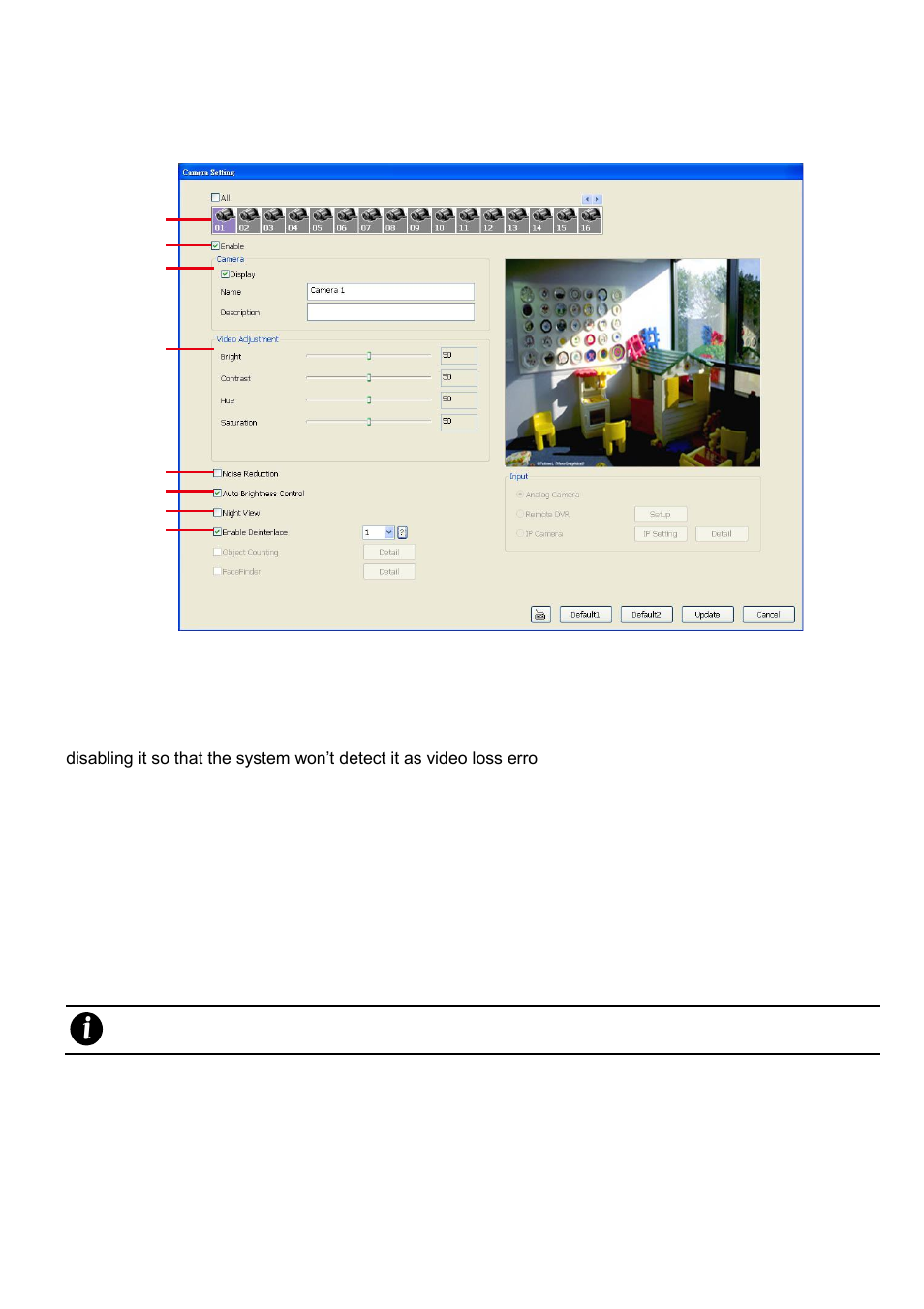 2 camera setting, Camera setting | AVer SA series User Manual | Page 237 / 270