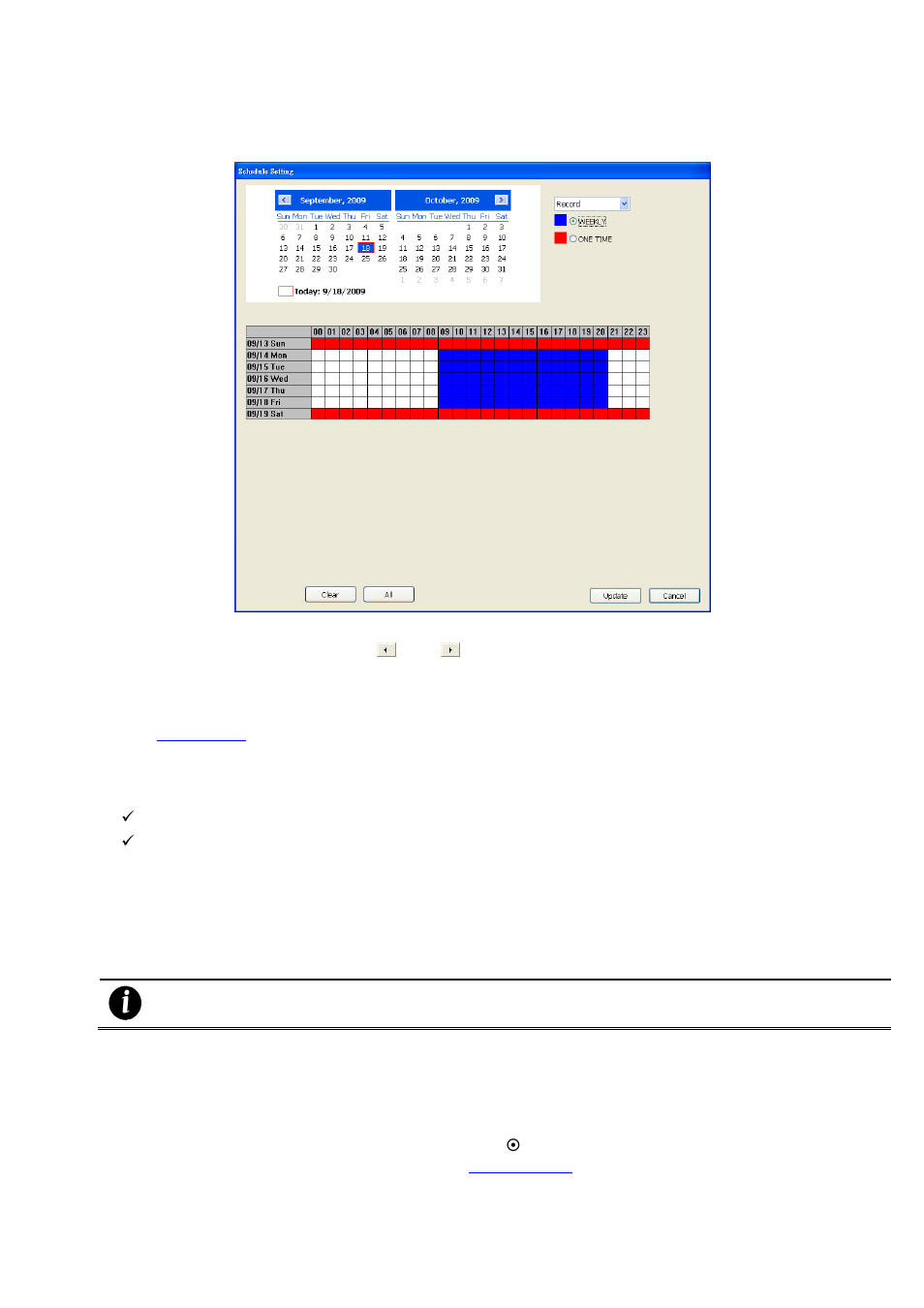 5 schedule setting, Schedule setting | AVer SA series User Manual | Page 242 / 270