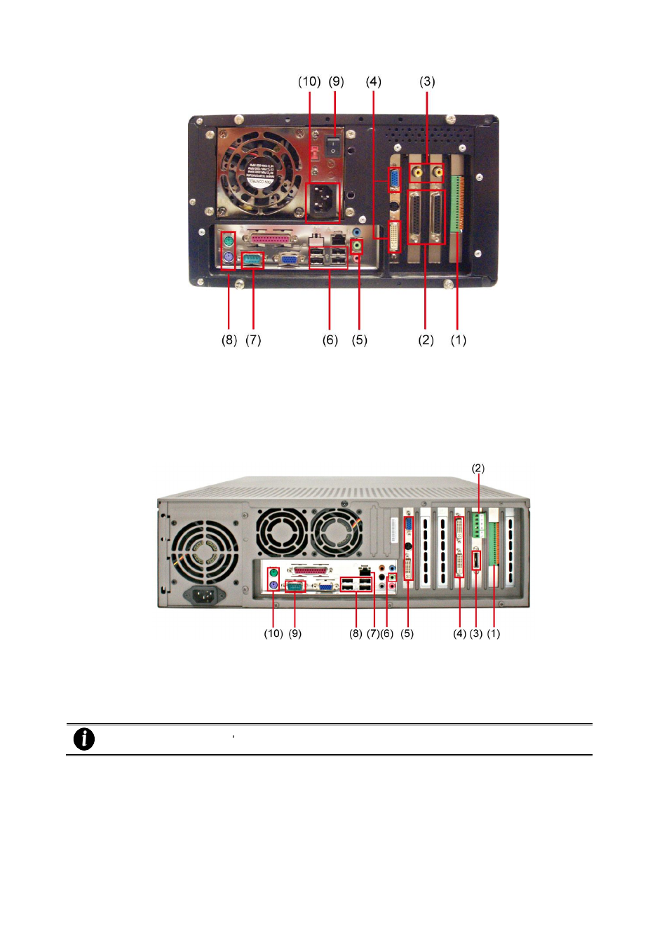 5 sa7000h, 5 back panel of sa6000e rack, Sa7000h | Back panel of sa6000e rack | AVer SA series User Manual | Page 26 / 270