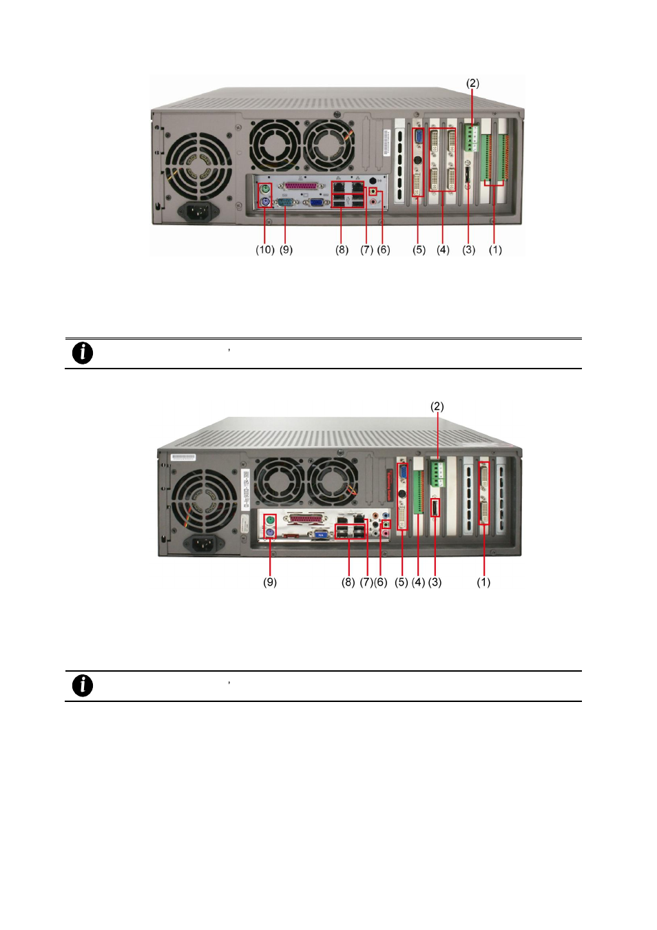 6 back panel of sa6032e rack, 7 back panel of sa9416 rack, Back panel of sa6032e rack | Back panel of sa9416 rack | AVer SA series User Manual | Page 27 / 270