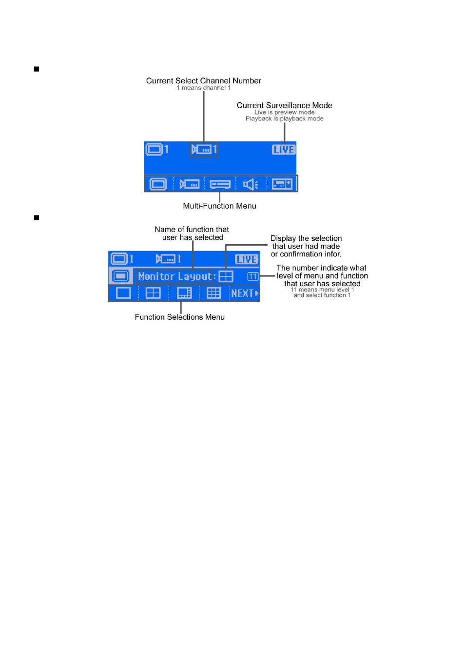 8 familiarizing with lcd screen, Familiarizing with lcd screen | AVer SA series User Manual | Page 97 / 270