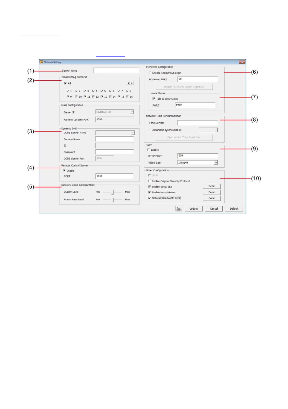 Network setting | AVer NXU8000 User Manual | Page 218 / 277
