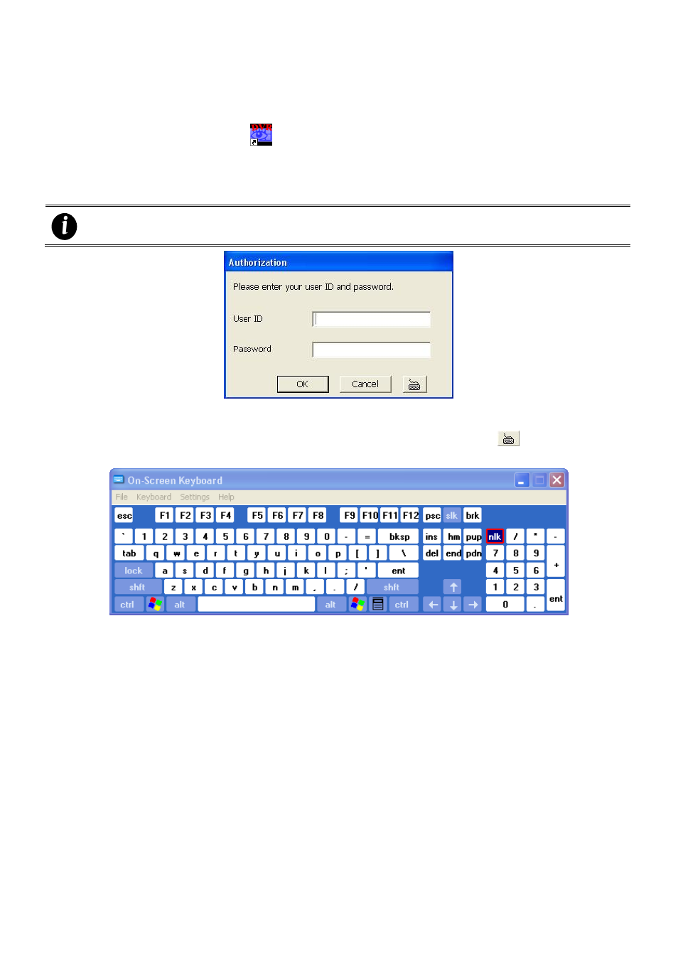 Chapter 4, Using the dvr software, Unning the | Oftware, Sing the, Irtual, Eyboard, Chapter 4 using the dvr software | AVer NXU8000 User Manual | Page 48 / 277