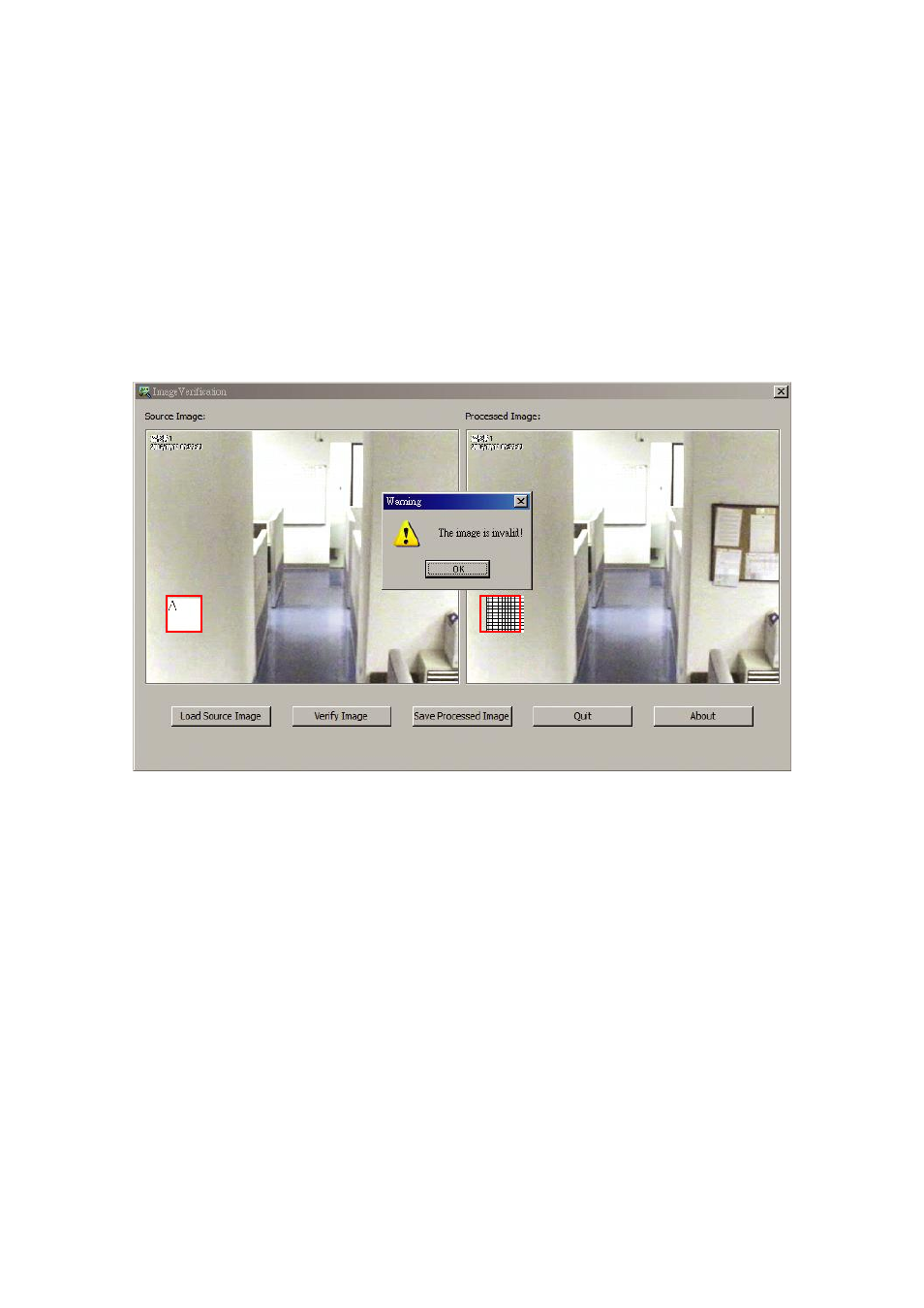 Chapter 6 imageverification, 1 to run the imageverification, Chapter 6 | Imageverification, To run the imageverification | AVer MOB1304-NET User Manual | Page 74 / 104