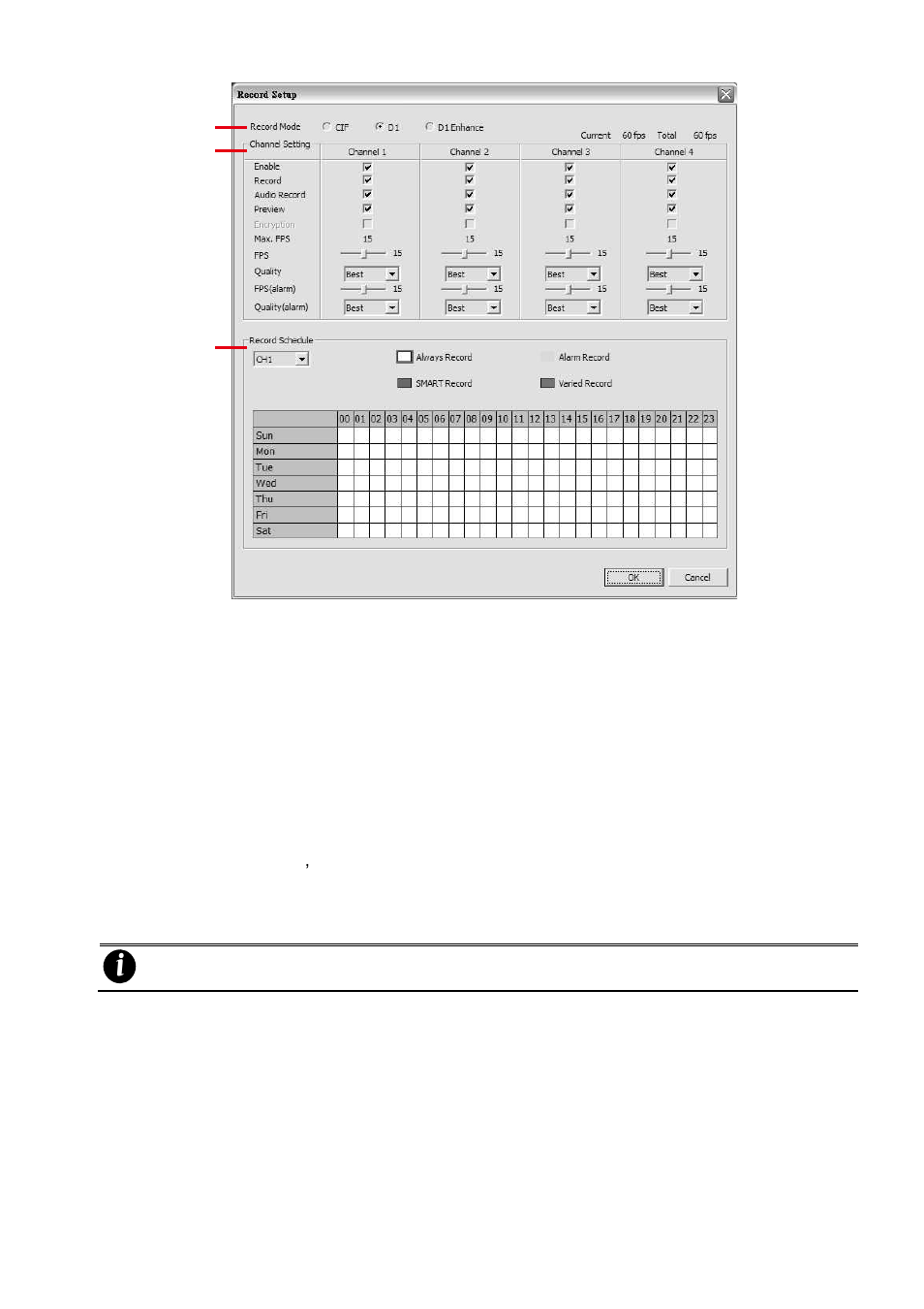 3 record setup, Record setup | AVer MOB1304-NET User Manual | Page 84 / 104