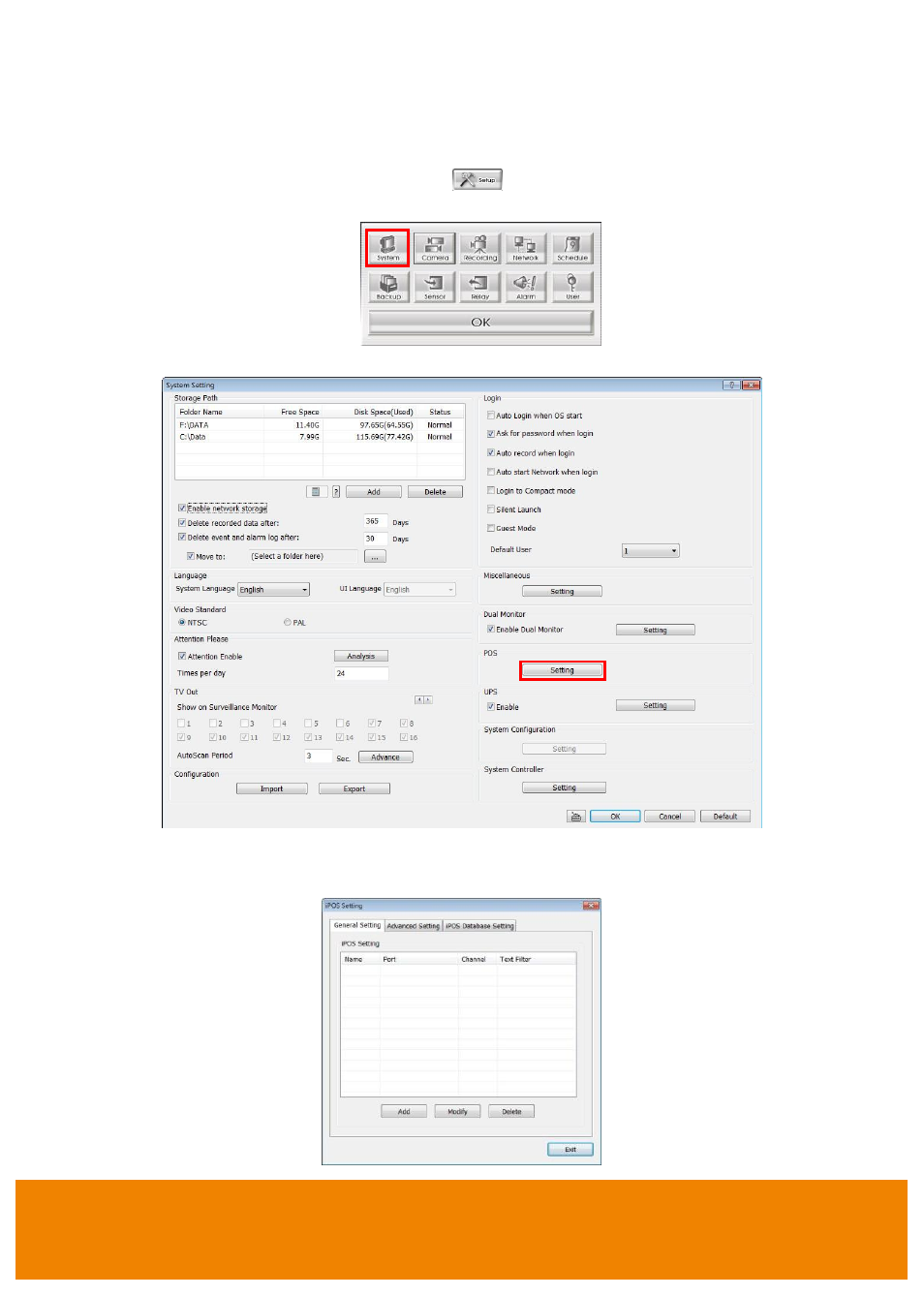 Setting dvr pos configuration | AVer Data BOX User Manual | Page 5 / 8