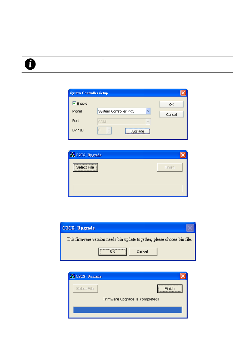 Upgrading the firmware of the system controller | AVer System Contrll Pro User Manual (NV version) User Manual | Page 19 / 88