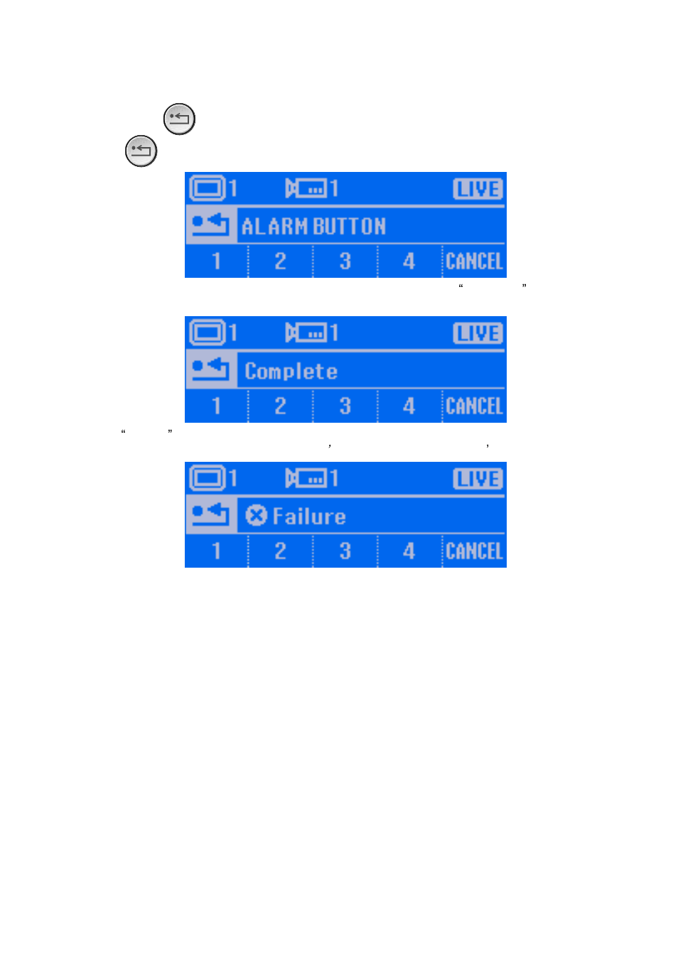 6 trigger the alarm button, Chapter 2.6 | AVer System Contrll Pro User Manual (NV version) User Manual | Page 29 / 88