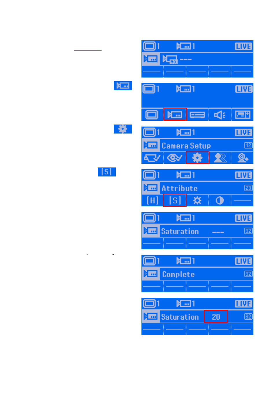 Adjusting the saturation | AVer System Contrll Pro User Manual (NV version) User Manual | Page 44 / 88