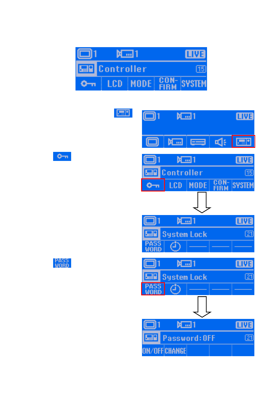 Controller setup, Set a password for system controller, Set a | Password for system controller | AVer System Contrll Pro User Manual (NV version) User Manual | Page 53 / 88