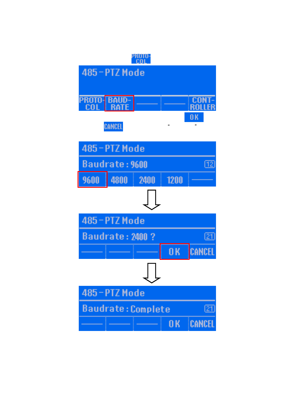 3 setup the baudrate of the ptz camera, 3 setup the baud rate of the ptz camera | AVer System Contrll Pro User Manual (NV version) User Manual | Page 79 / 88