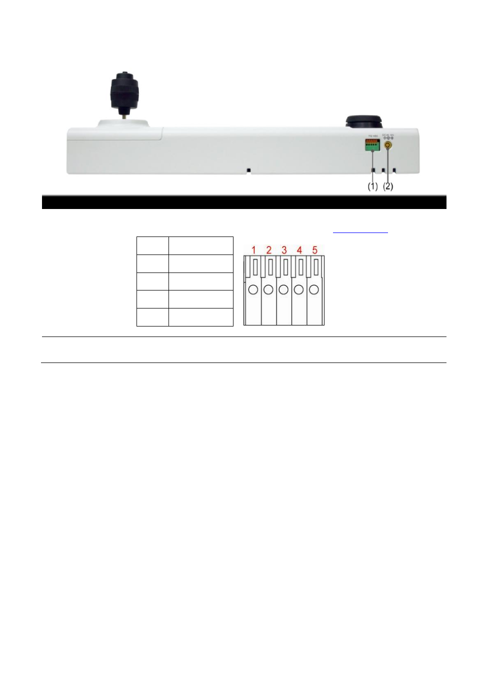 Rear side | AVer System Contrll Pro User Manual (NV version) User Manual | Page 8 / 88