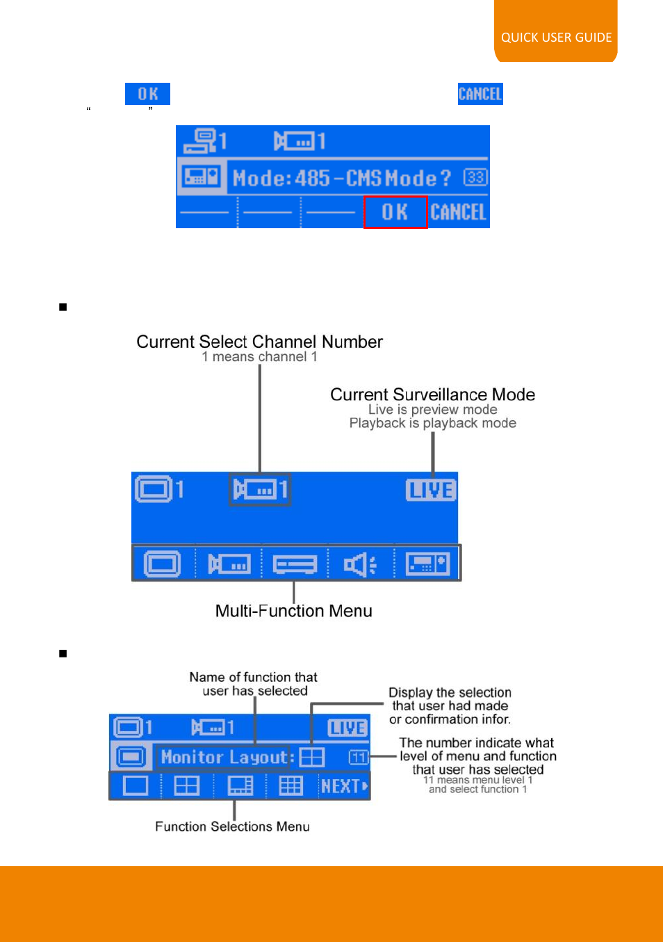 V. familiarizing with lcd screen | AVer System Contrll Pro quick guide User Manual | Page 15 / 23