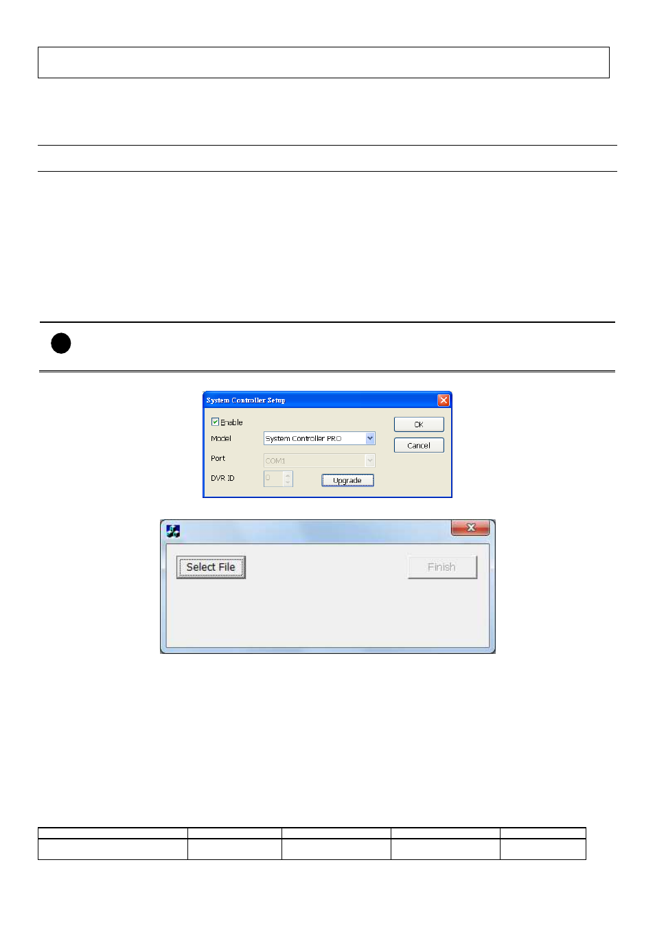 Setup, System setting, Detail | System controller selection, Enable, Model, System controller pro (usb connection) | AVer System Contrll Pro installation guide User Manual | Page 4 / 7