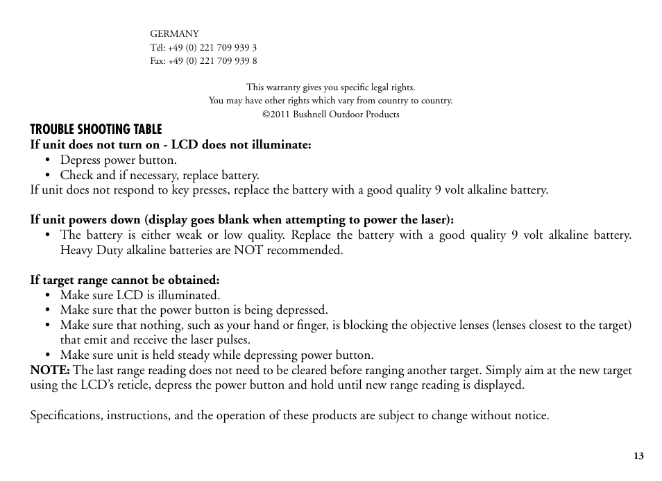 Bushnell 20 5105 User Manual | Page 15 / 88