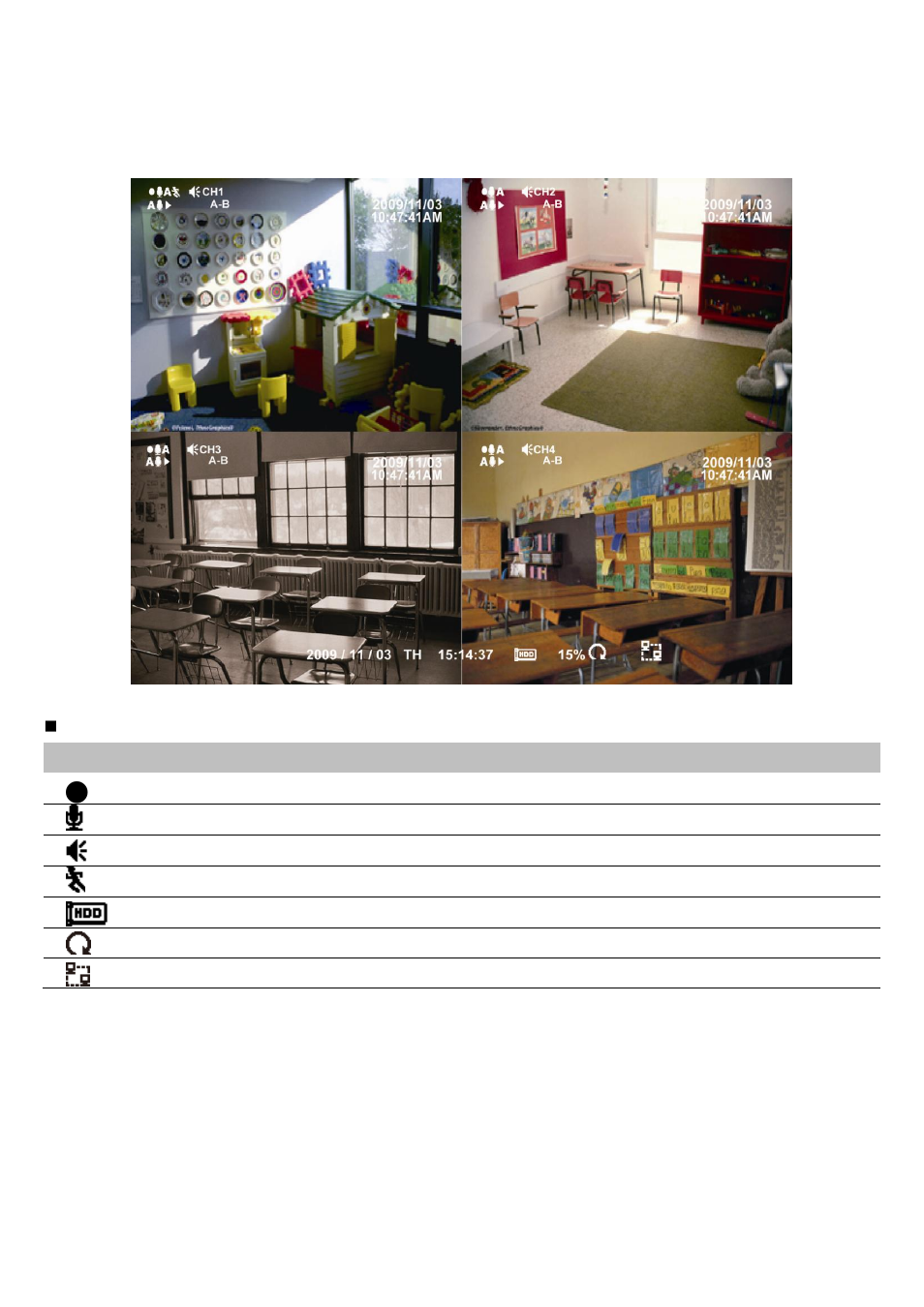 Surveillance screen introduction, 3 surveillance screen introduction | AVer EB3004 NET & NET+ User Manual | Page 23 / 89