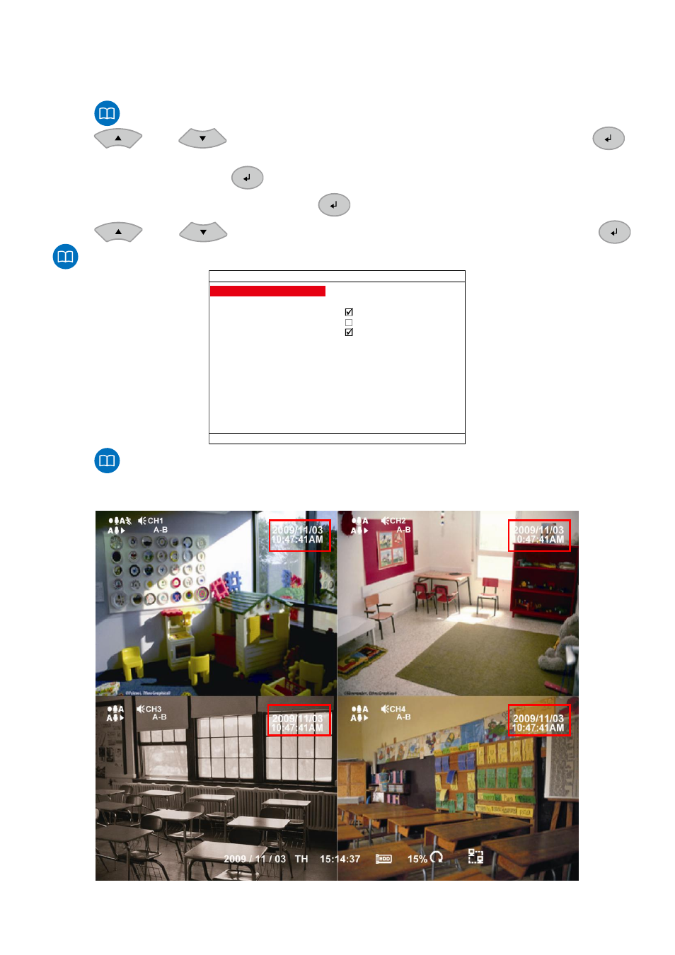 Setup the time stamp, 1 setup the time stamp | AVer EB3004 NET & NET+ User Manual | Page 25 / 89