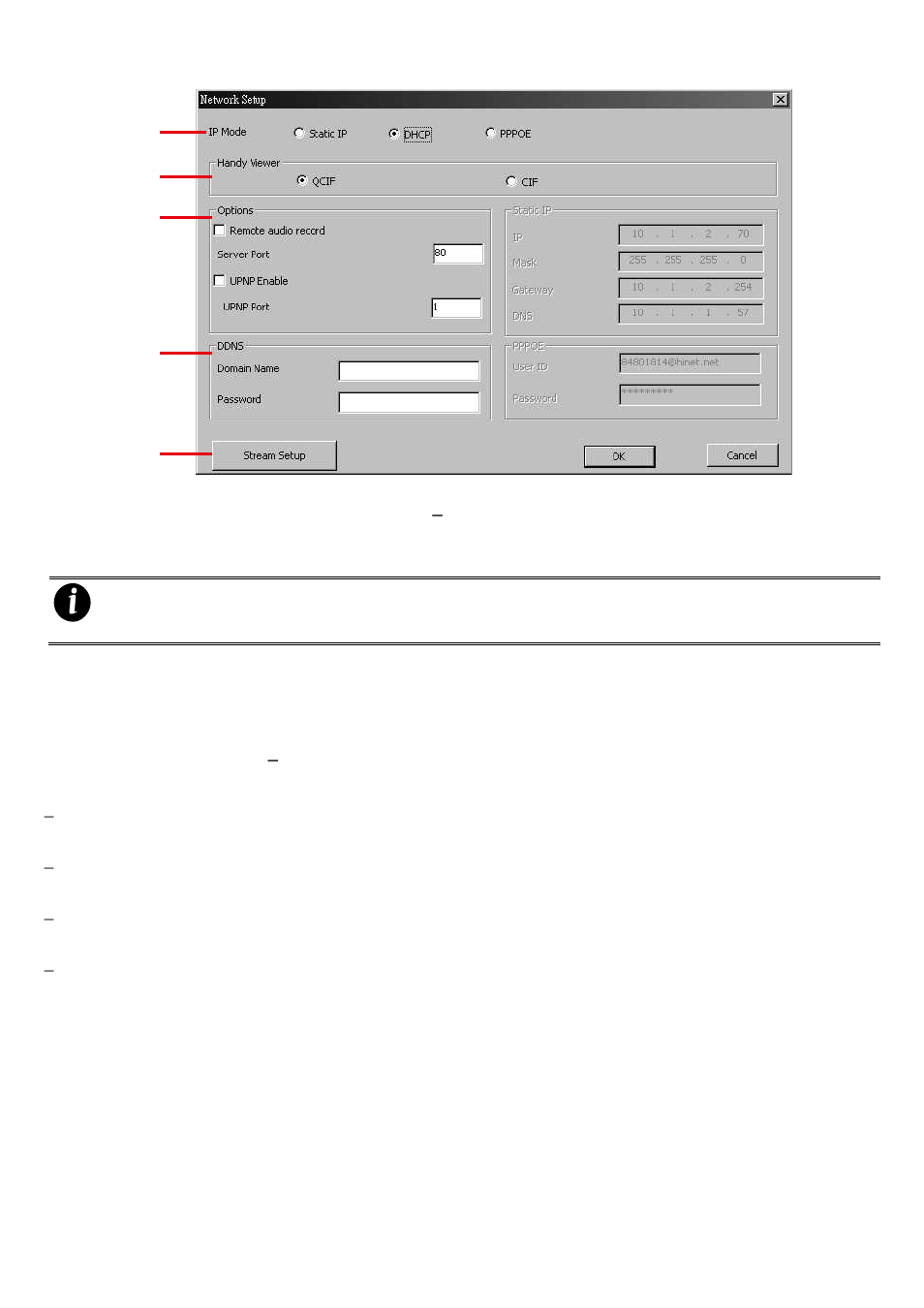 Chapter8115, Network setup | AVer EB3004 NET & NET+ User Manual | Page 68 / 89