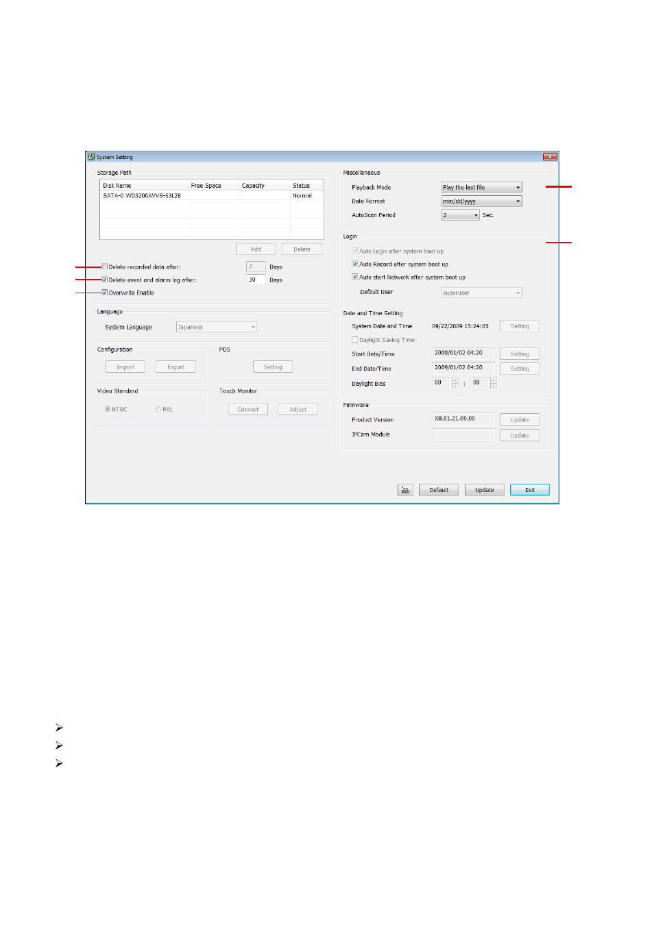 To setup remote system setting, System setting, Chapter 6.1.1 | 1 to setup remote system setting, 1 system setting | AVer EXR5016_series user manual User Manual | Page 104 / 186