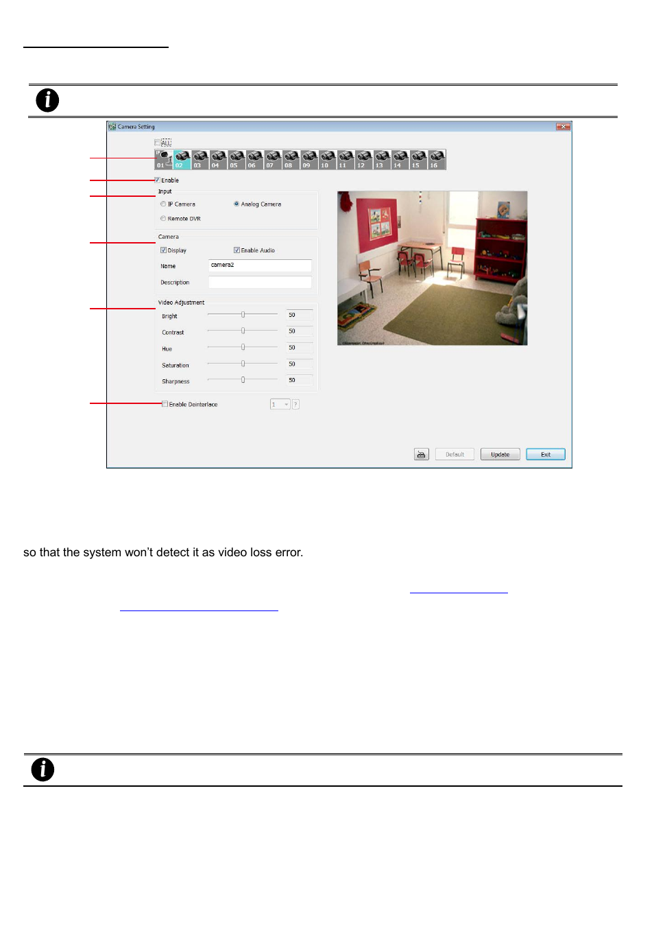 Analog camera setting | AVer EXR5016_series user manual User Manual | Page 108 / 186