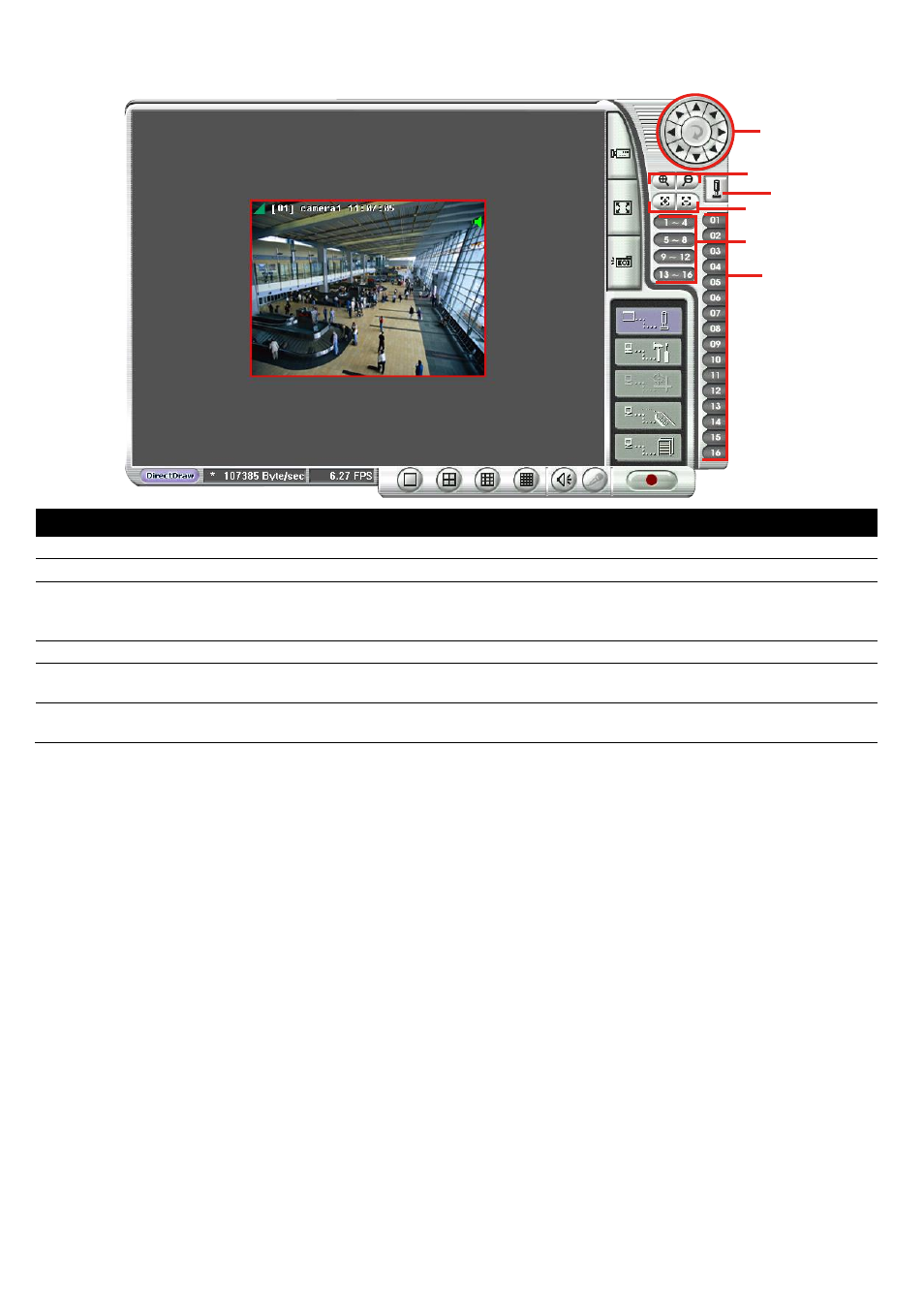 Familiarizing the buttons in webviewer ptz, Chapter 6.2, 2 familiarizing the buttons in webviewer ptz | AVer EXR5016_series user manual User Manual | Page 120 / 186