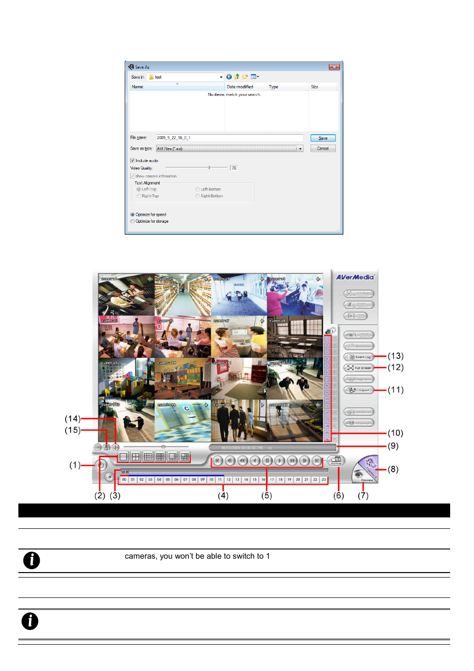 Familiarizing the buttons in realtime playback, 2 familiarizing the buttons in realtime playback | AVer EXR5016_series user manual User Manual | Page 127 / 186