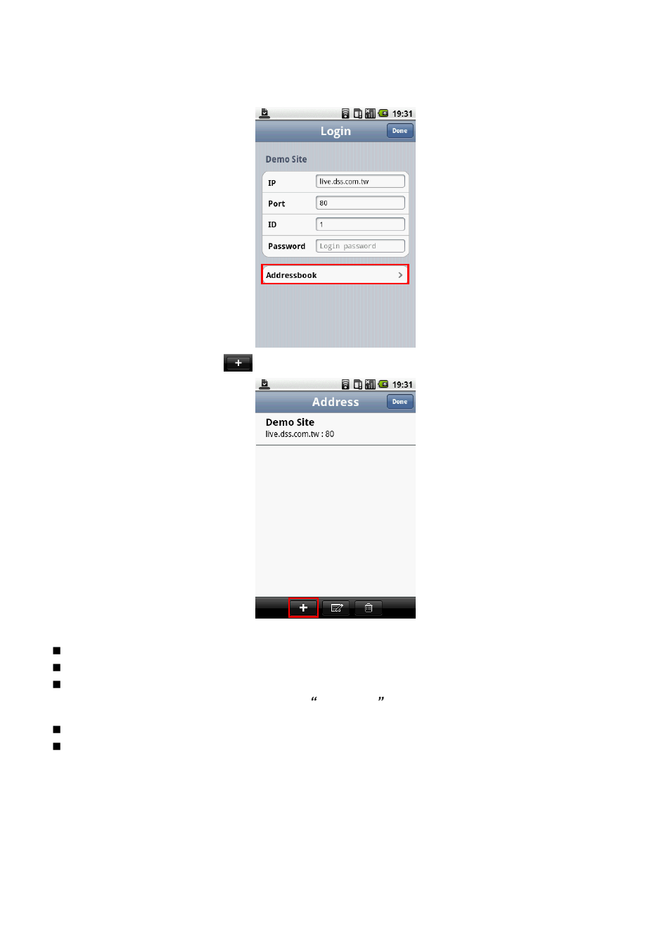 To add dvr server into addressbook, 1 to add dvr server into addressbook | AVer EXR5016_series user manual User Manual | Page 156 / 186