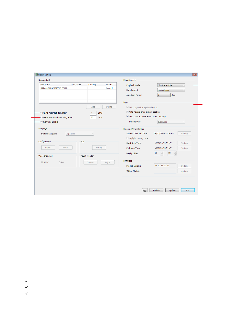 To setup remote system setting, System setting, 2 to setup remote system setting | 1 system setting | AVer EXR5016_series user manual User Manual | Page 161 / 186