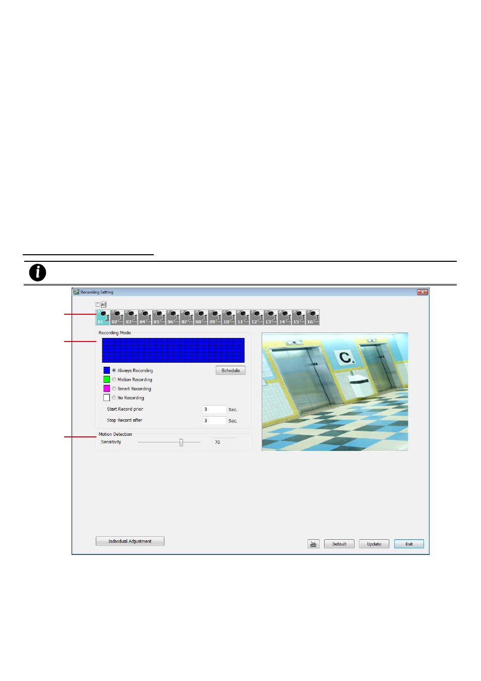 Record setting, 3 record setting | AVer EXR5016_series user manual User Manual | Page 167 / 186