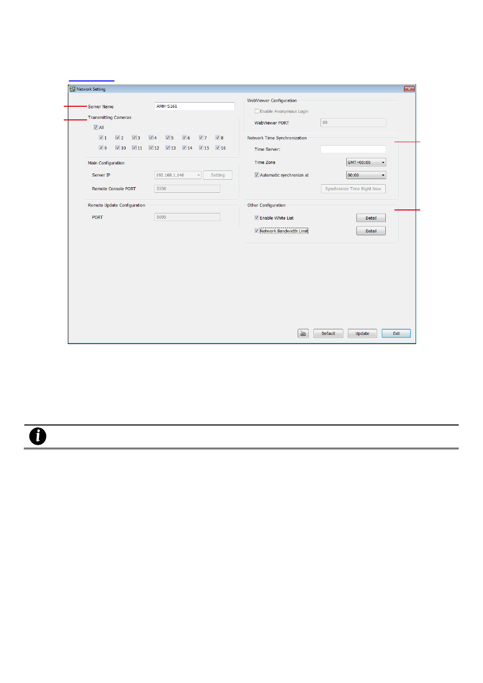 Network setting, 4 network setting | AVer EXR5016_series user manual User Manual | Page 171 / 186