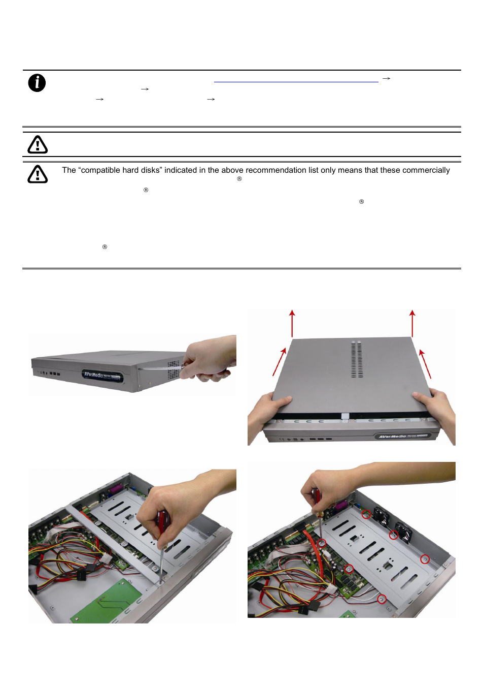 Setting up the dvr unit, Installing the hard disks, 4 setting up the dvr unit | 1 installing the hard disks | AVer EXR5016_series user manual User Manual | Page 24 / 186