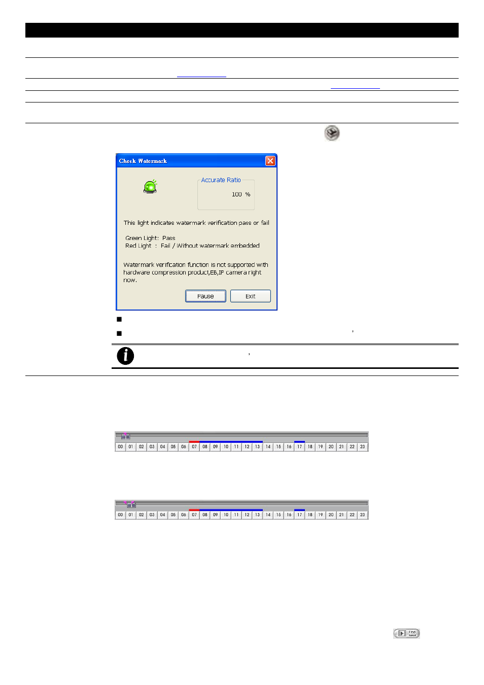 To cut and save the portion of the recorded video, To search using the event search, 3 to search using the event search | AVer EXR5016_series user manual User Manual | Page 79 / 186