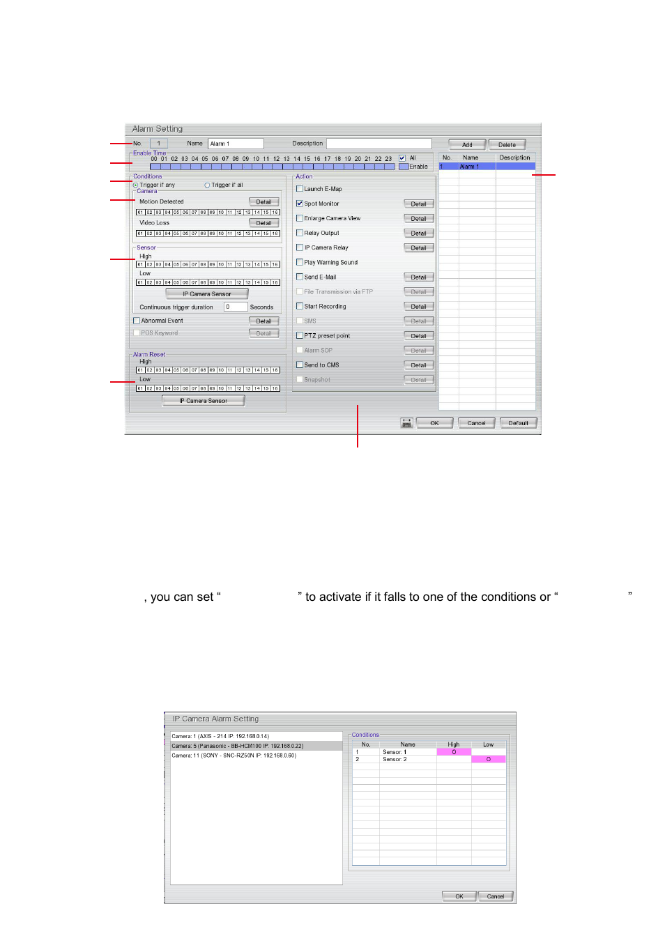 Alarm setting, 9 alarm setting | AVer EXR5016_series user manual User Manual | Page 83 / 186