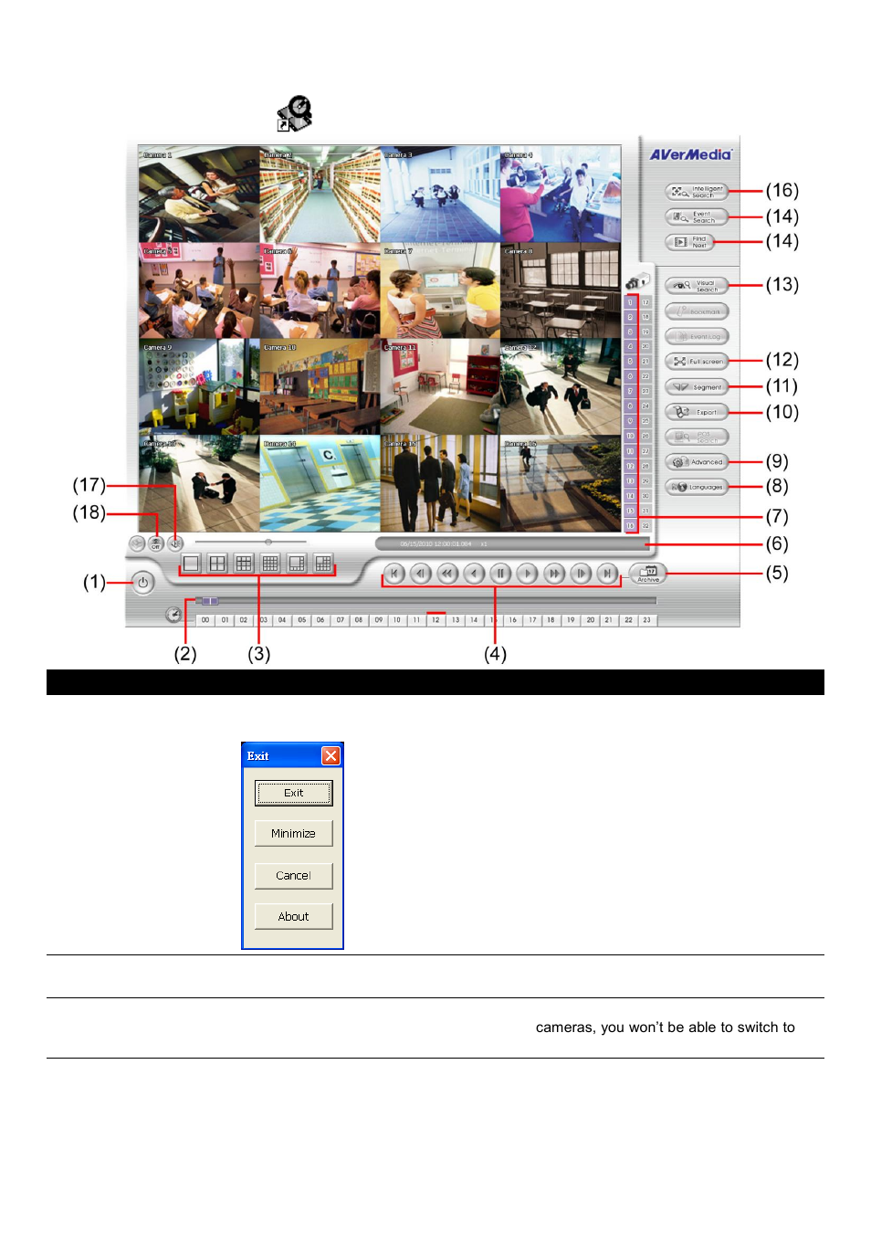 Familiarizing the buttons in usb playback console | AVer EXR5016_series user manual User Manual | Page 91 / 186