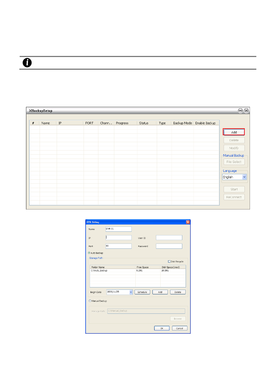 Remote backup, To back up the recoded data from the dvr server, 1 to back up the recoded data from the dvr server | AVer EXR6004-WiFi User Manual | Page 107 / 111