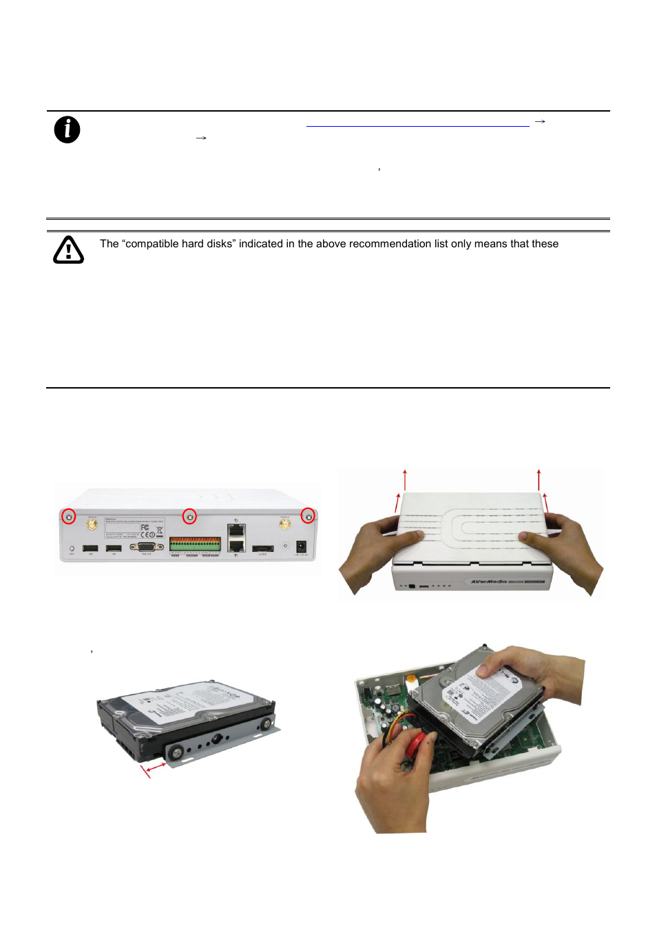 Setting up the dvr unit, Installing the hard disk, 1 installing the hard disk | AVer EXR6004-WiFi User Manual | Page 11 / 111