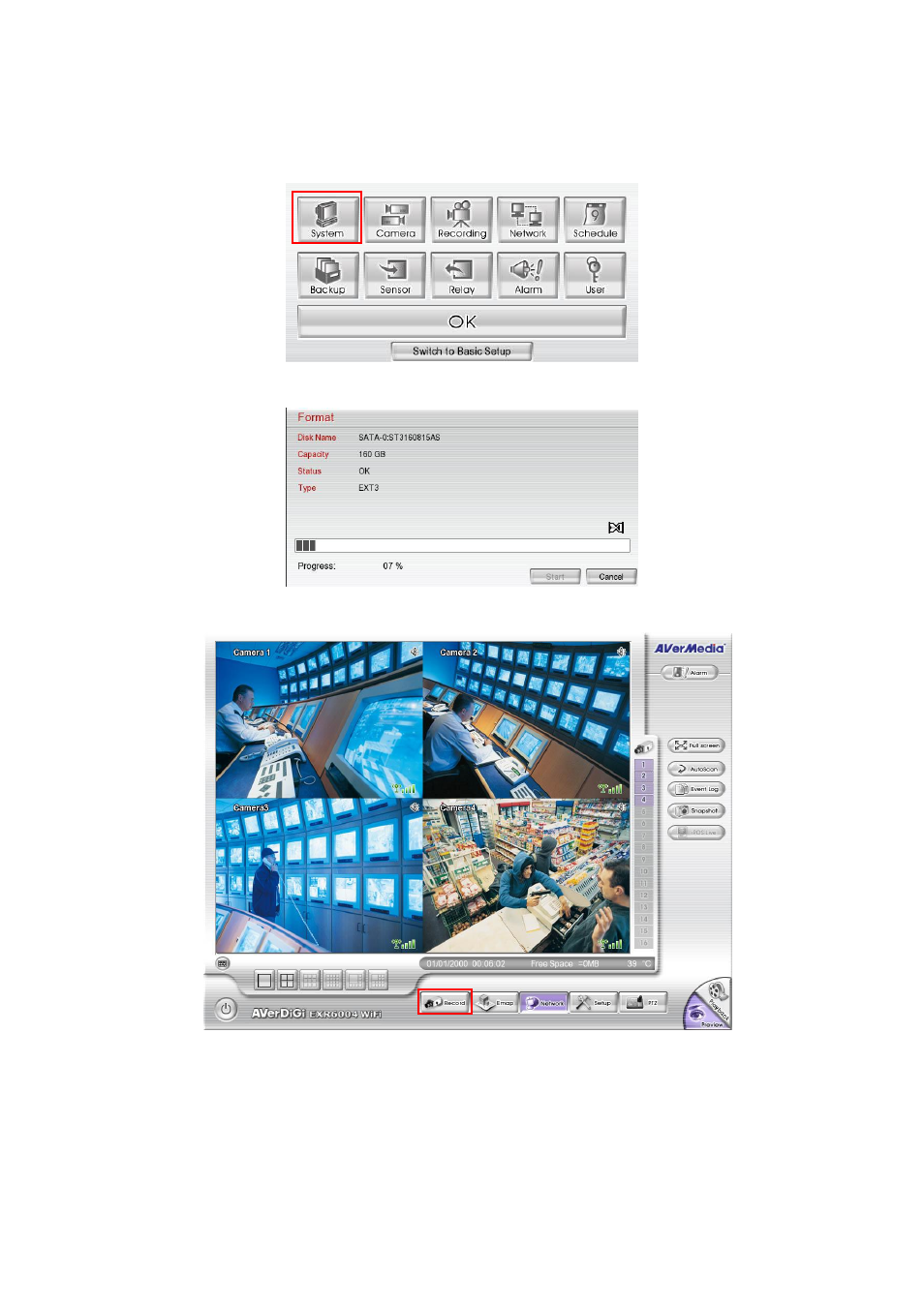 To format the hard disk, 2 to format the hard disk | AVer EXR6004-WiFi User Manual | Page 18 / 111