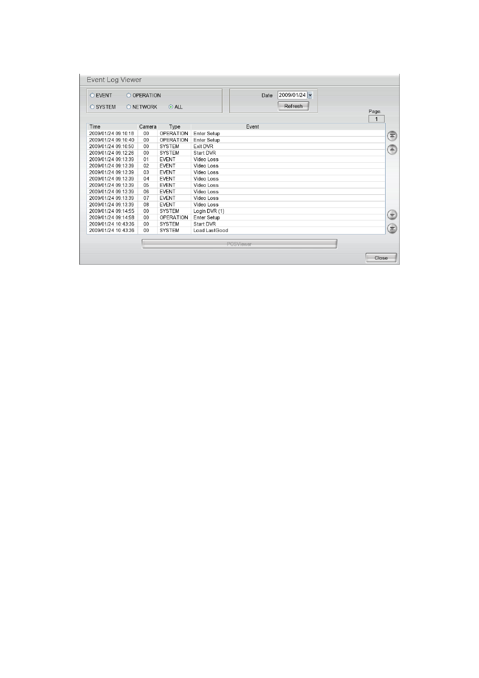 Using event log viewer, Chapter 2.3.2, 2 using event log viewer | AVer EXR6004-WiFi User Manual | Page 22 / 111