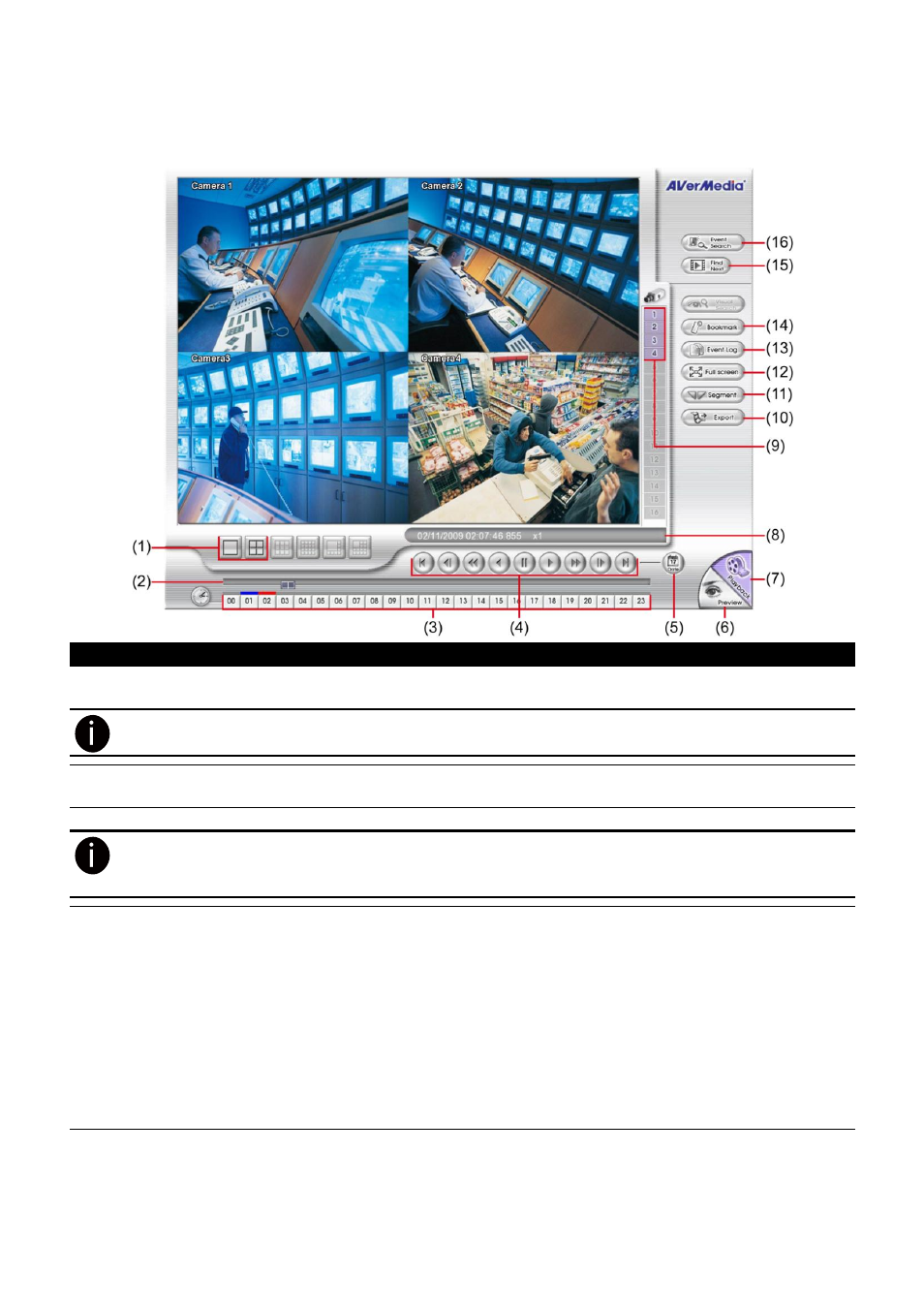 To playback the recorded video, Chapter 2.4 | AVer EXR6004-WiFi User Manual | Page 23 / 111